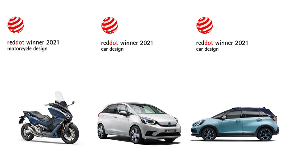 Honda Forza750, Jazz and Jazz Crosstar Named “Red Dot” Winners in Red Dot Design Award: Product Design 2021