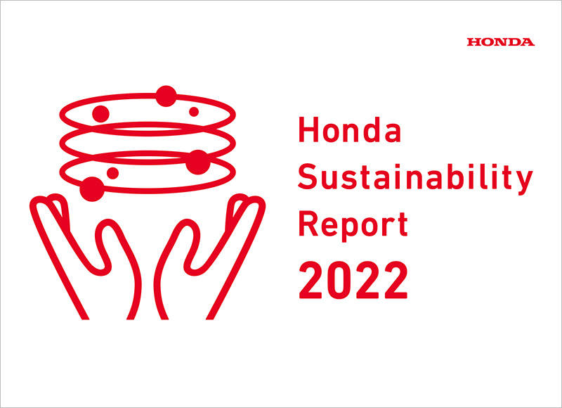 Front cover of Honda Sustainability Report 2022