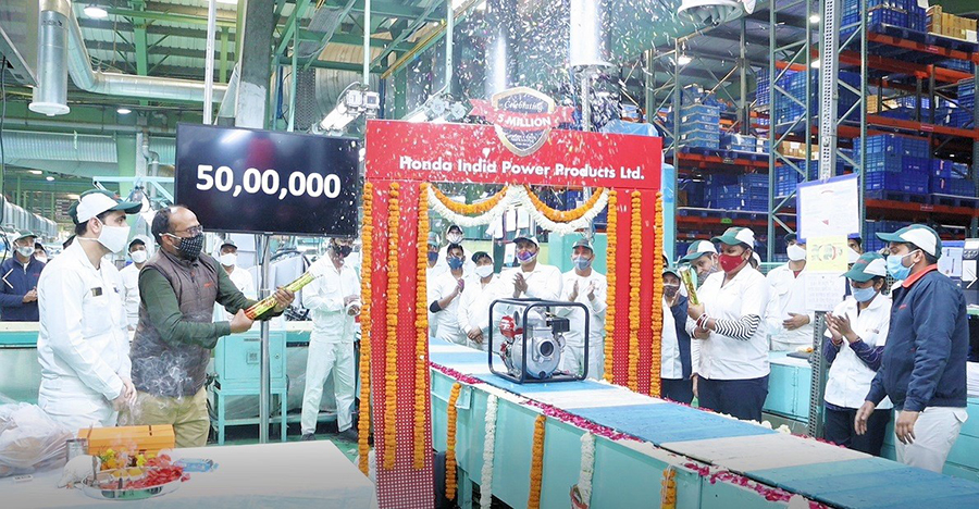 Honda India Power Products Limited reaches 
5 Million Units Production Milestone in February 2022