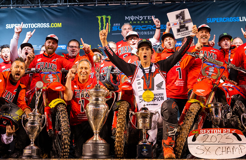 Chase Sexton with Team Honda HRC