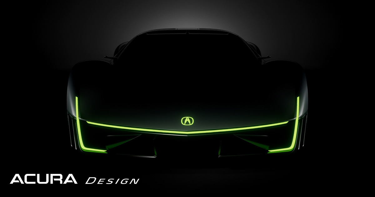 Acura Previews Performance Electric Vision Design Study at Monterey Car Week