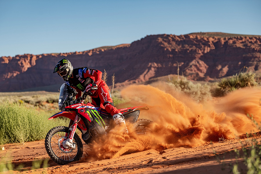 Skyler Howes and his CRF450RALLY