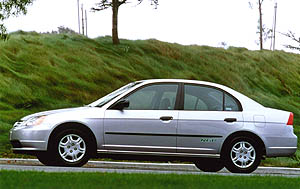 The natural gas-powered 2001 Honda Civic GX