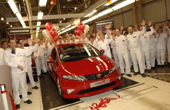 One Million Civics produced at Honda in Swindon