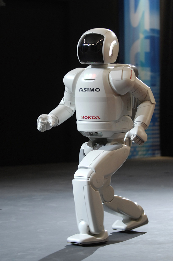 The new ASIMO running at its European debut in Barcelona
