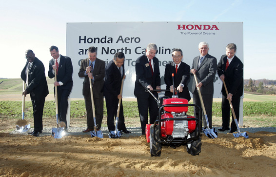 Honda Aero Breaks Ground for Headquarters and Jet Engine Plant in North Carolina