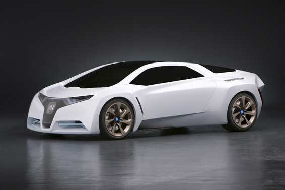 Hydrogen fuel cell-powered Honda FC Sport design study model shown at the 2008 Los Angeles Auto Show (November 19, 2008)