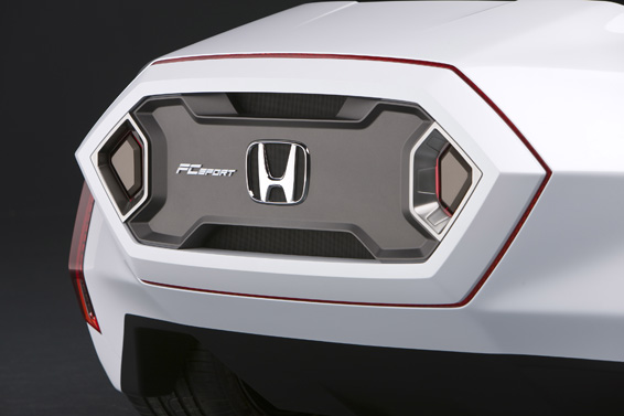 Hydrogen fuel cell-powered Honda FC Sport design study model shown at the 2008 Los Angeles Auto Show (November 19, 2008)