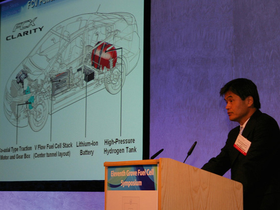 Kawaguchi, MD of Honda R&D presents at Grove symposium