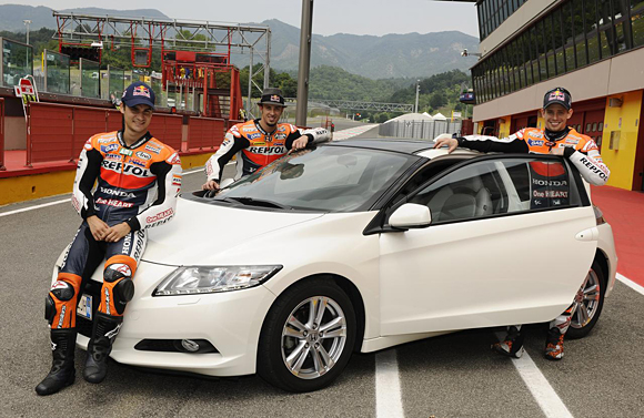 Honda CR-Z, the world's first sporty hybrid, promoted by HRC stars