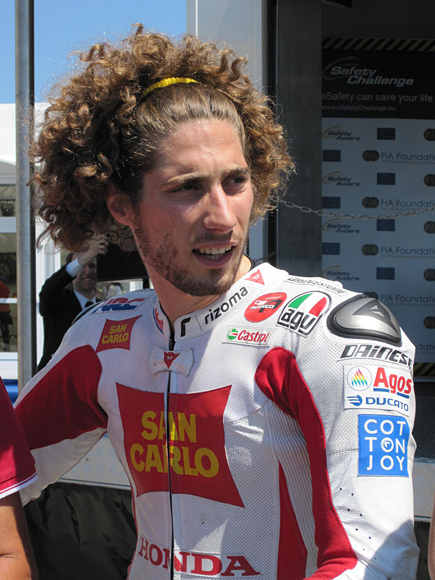 Honda's Marco Simoncelli demonstrates Electronic Combined ABS at eSafety Challenge