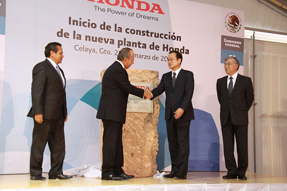 Honda Begins Construction of New Auto Plant in Celaya, Mexico