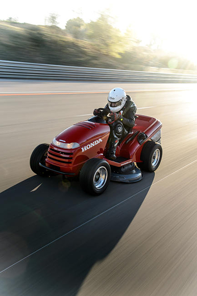 Honda's 1000cc 109HP Mean Mower Enters Guinness World Records™ title for Fastest Lawnmower