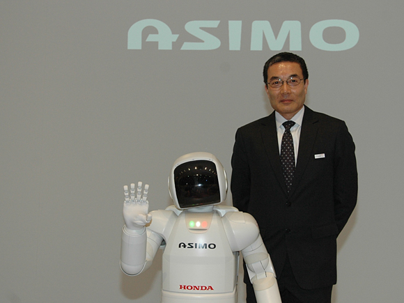 ASIMO with Japan's Ambassador to Switzerland