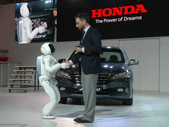 All-New ASIMO wows the crowds at MIAS 2014