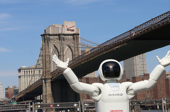 All-New ASIMO Takes a Stroll around New York