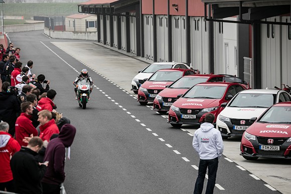 Honda demonstrates Civic Type R's race pedigree in a celebration of two and four wheels