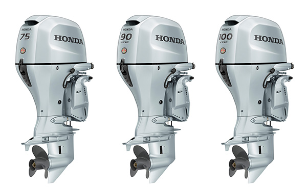 New Honda Marine BF75, BF90 and BF100 Outboard Motors Sport a Fresh New Style, New Rigging Components and Easier Maintenance Functions Boaters Will Appreciate