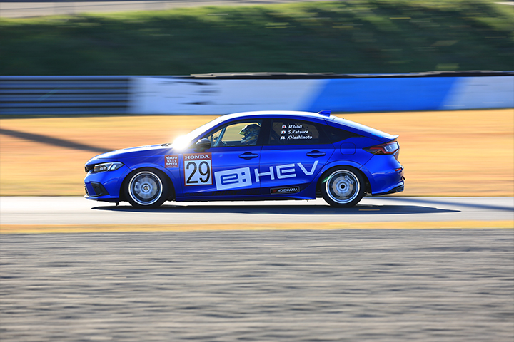 CIVIC e:HEV competing in the Mini JOY TAI race in November 2023