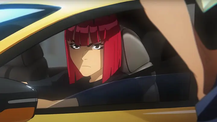 The main character, Chiaki, embodies “Less Talk, More Drive,” Acura's North American campaign