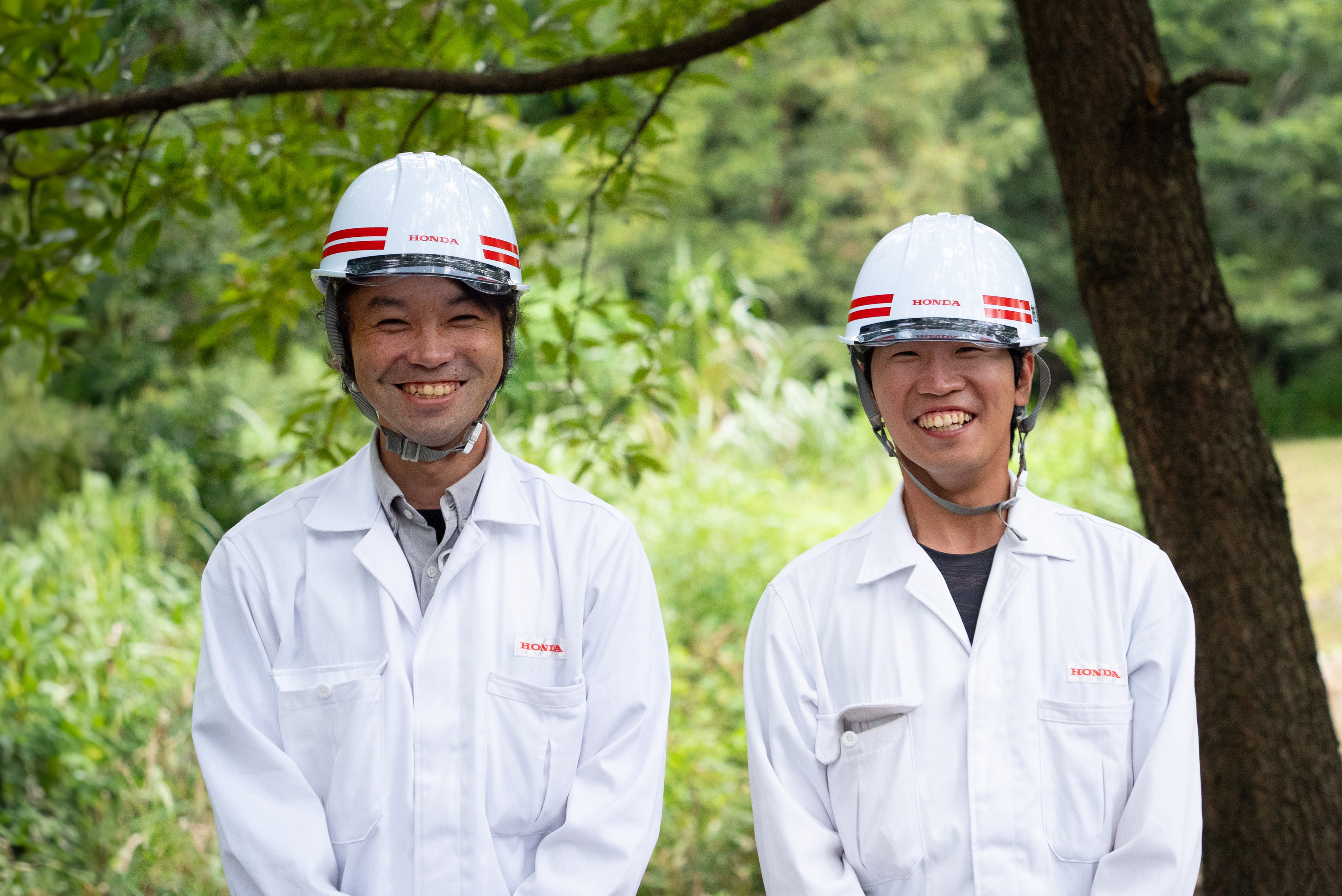 (left) Yoshinobu Hakamada, Group Leader, Yorii Facility Group, Facility Management Division , (right)Hiroyuki Ikawa, Green Space, Facilities Management Section