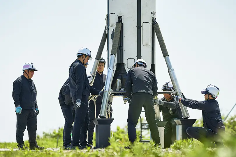 Preparing for launch and landing test
