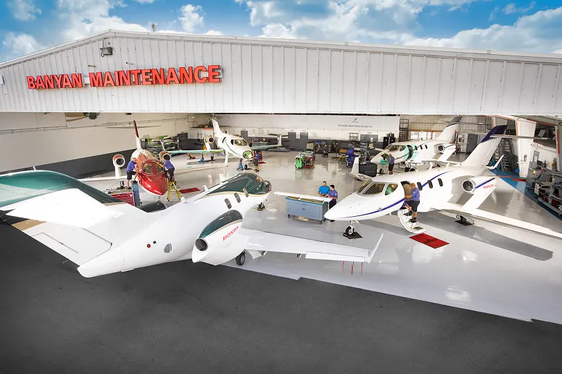 Service hangar of Banyan Air Service