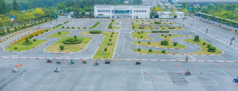 Traffic safety training session at HVN’s Traffic Safety Education Center