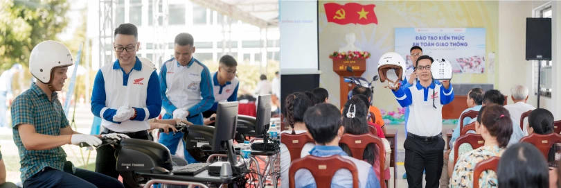 Parents participating in the training session