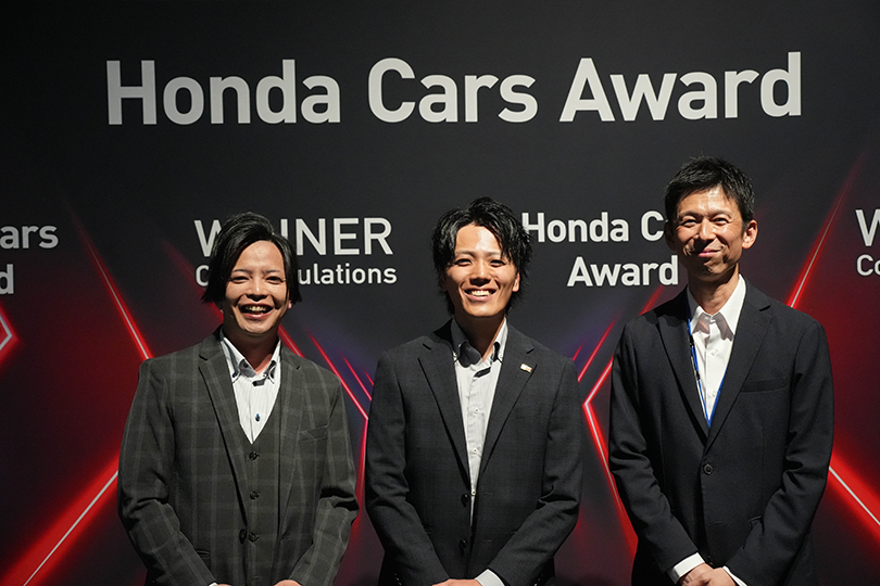 Assistant Store Manager Makita, Sales Manager Takao and Store Manager Emori