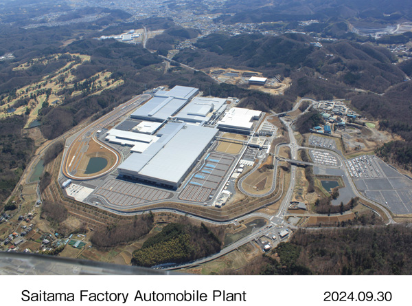 Aerial photo of Honda’ Saitama Factory Automobile Plant