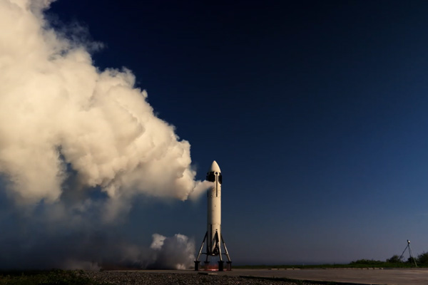 Launch and landing test video 1