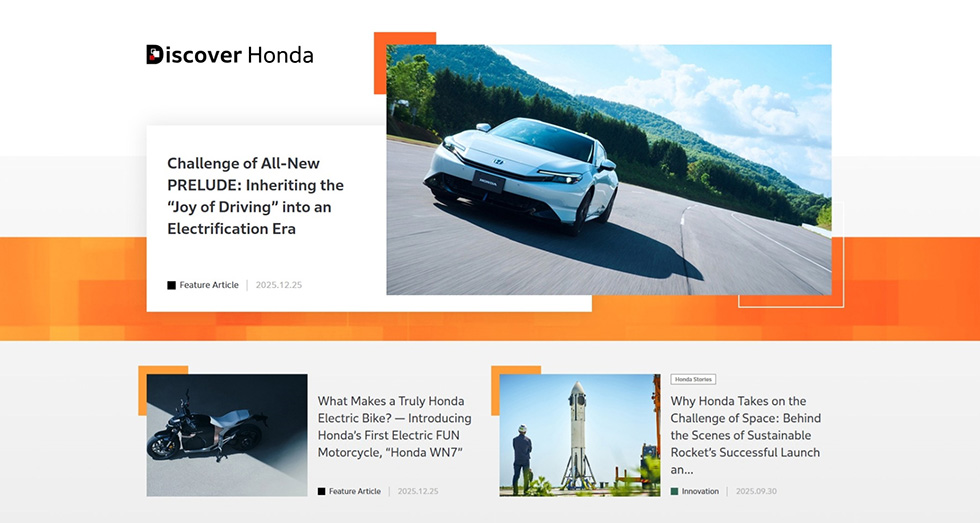 Image of Discover Honda site