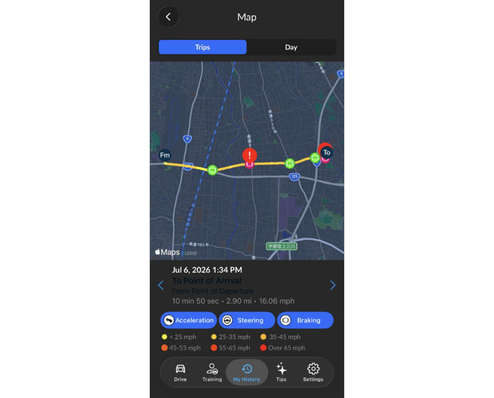 Location-based Safety Advice (Planned for a future version)