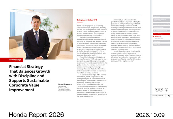 Honda Report 2026
