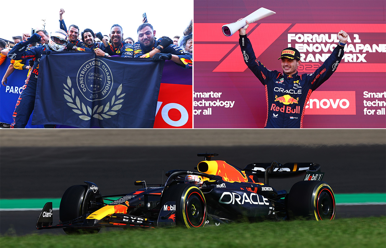 Honda Global  October 9 , 2023 Oracle Red Bull Racing Driver Max  Verstappen Wins Third Consecutive F1 Drivers' World Championship