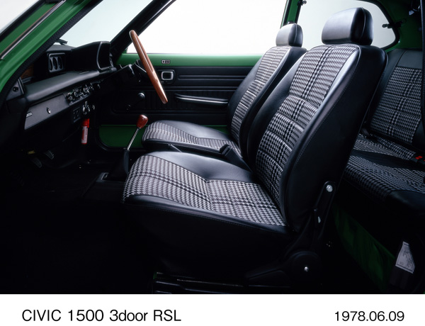 シビック 1500 3ドア RSL フロントシート