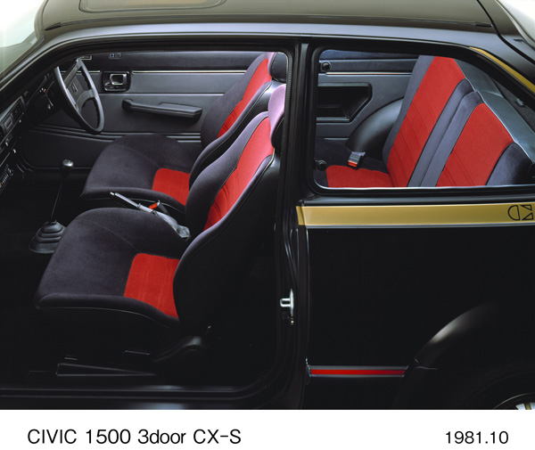シビック 1500 3ドア・ハッチバック CX-S 室内パッケージ