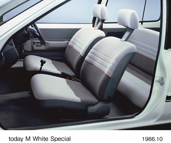 トゥデイ M ホワイト スペシャル Fシート