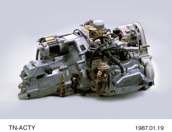 水冷4サイクル2気筒OHCエンジン