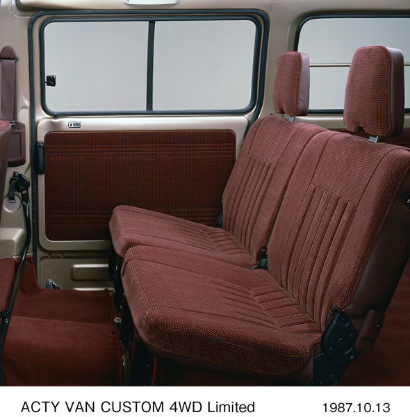 アクティ・バン カスタム 4WD リミテッド リアシート