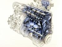 アコード、アスコット　2.0L DOHC 16VALVE+PGM-FIエンジン イラスト