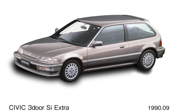 シビック 3ドア Si エクストラ (ピューターグレー・メタリック) フロント8:2