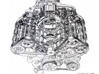 3.0L V6 DOHC VTEC エンジン透視図