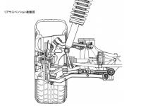 リアサスペンション後面図