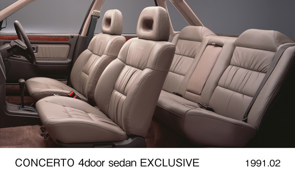 コンチェルト 4ドア セダン エクスクルーシブ 室内パッケージ