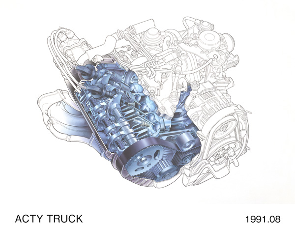 3気筒ハイパー12バルブエンジン