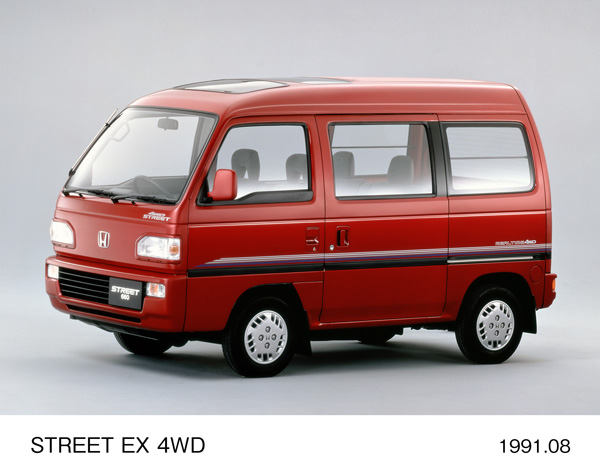 ストリート EX 4WD (スペクトラレッド・パール) フロント8:2