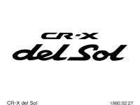 CR-X デルソル ロゴタイプ