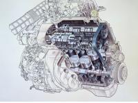 2.2L DOHC VTEC + PGM-FI エンジン 構造説明イラスト